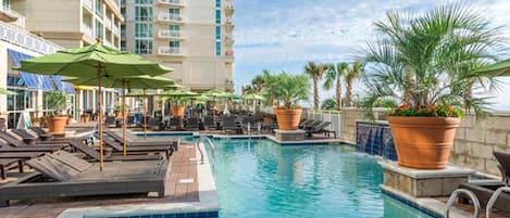 Indoor pool, outdoor pool