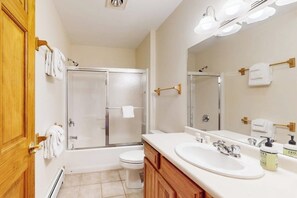 Hair dryer, towels