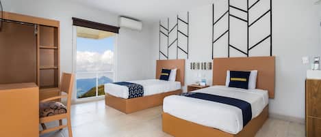 Premium bedding, Select Comfort beds, individually furnished, desk