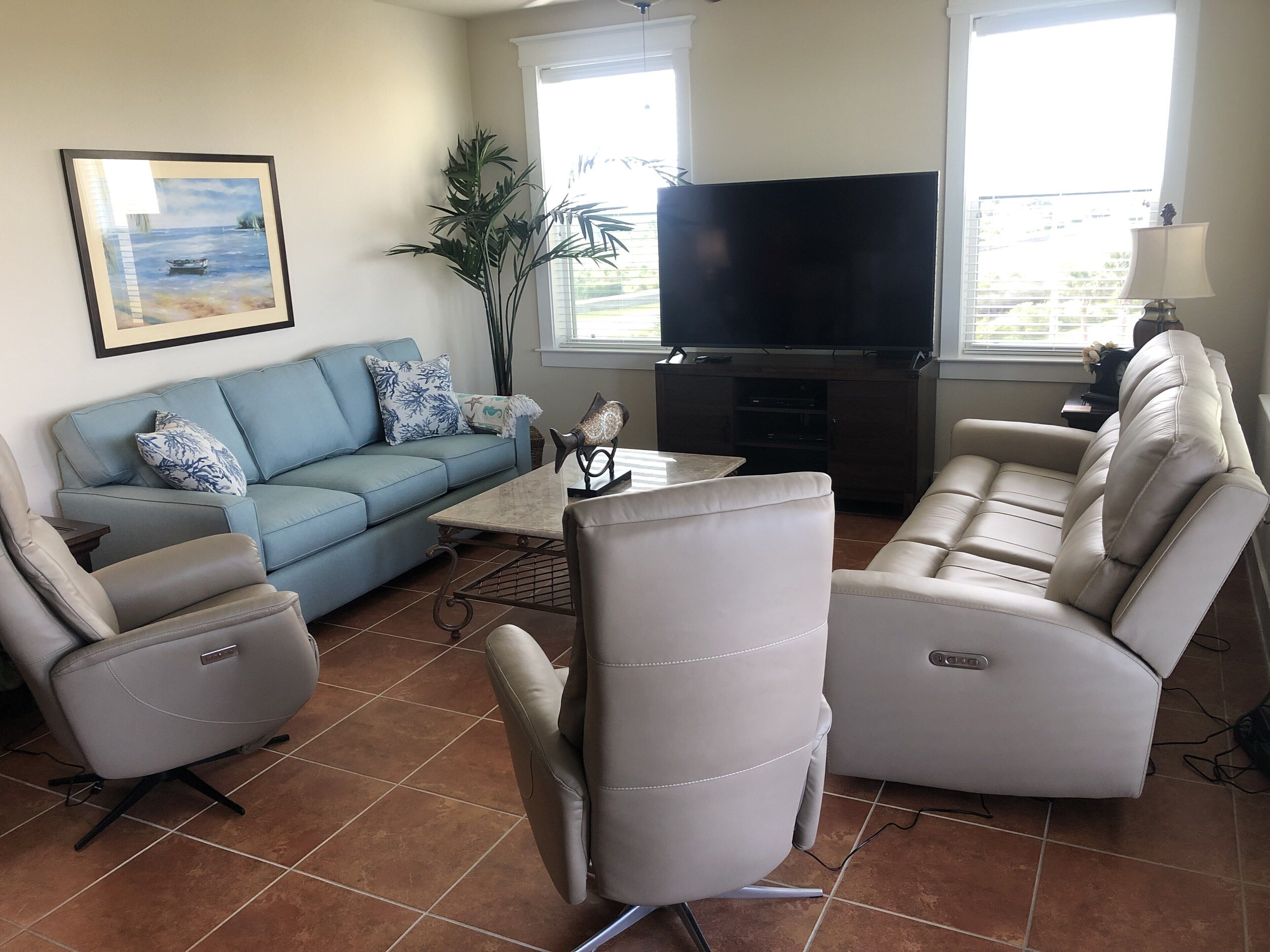 Beautiful sunsets from the large balcony on this bay front condominium!