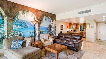 Kondominium, 1 kamar tidur, pemandangan kebun | Ruang keluarga