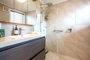 Shower, hair dryer