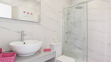 Shower, hair dryer