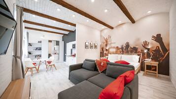 디럭스 스튜디오 | 1 개의 침실, 저자극성 침구, 객실 내 금고, 책상