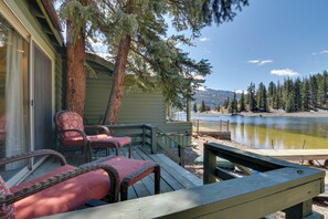 Terrace/patio - Peaceful Lake San Cristobal Cabin: Canoes Provided (Lake City)