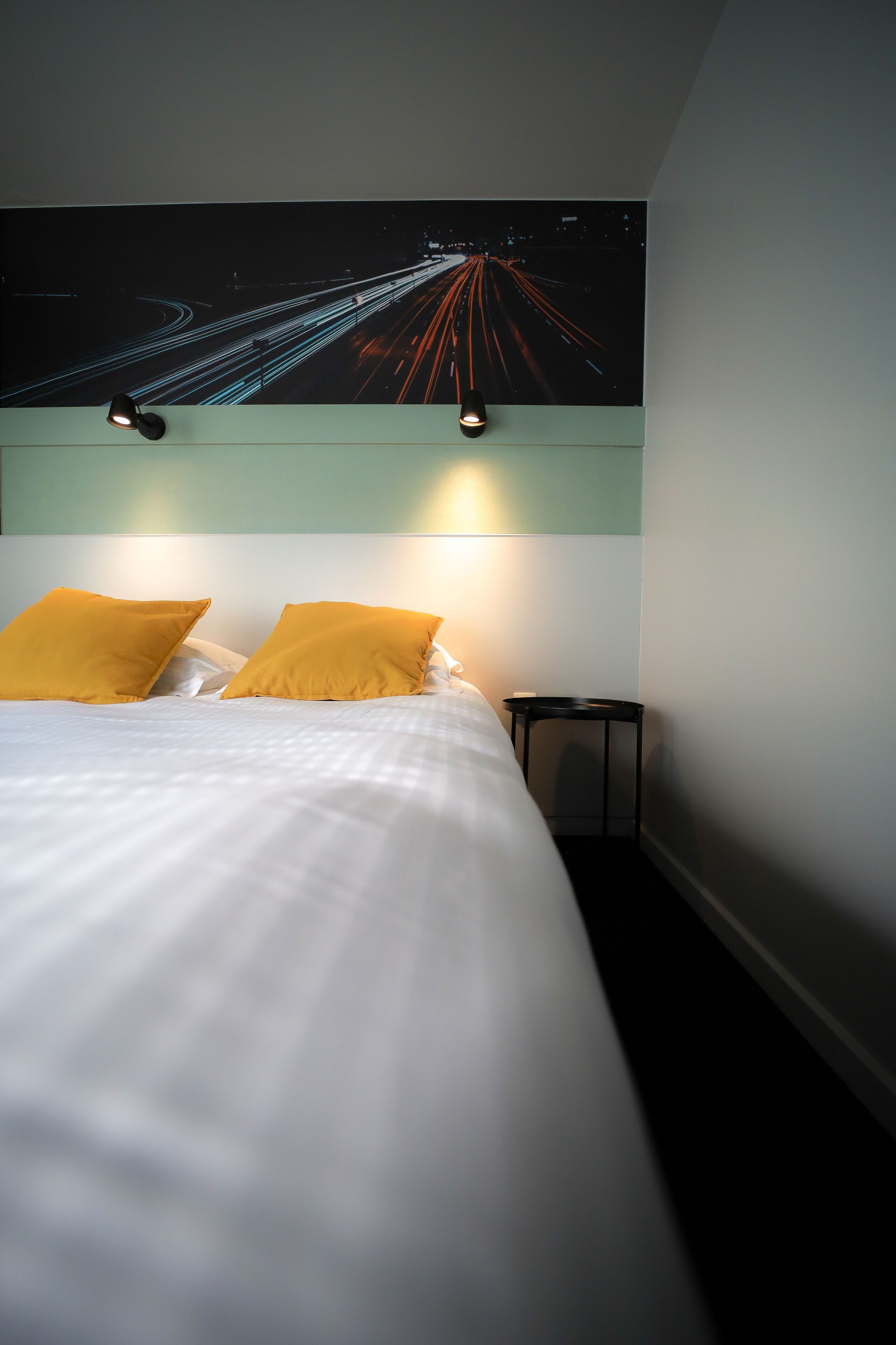 comfort double room | desk, laptop workspace, blackout curtains, soundproofing