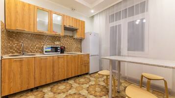 Apartment | Eigene Küche | Kühlschrank, Mikrowelle, Herdplatte, Wasserkocher