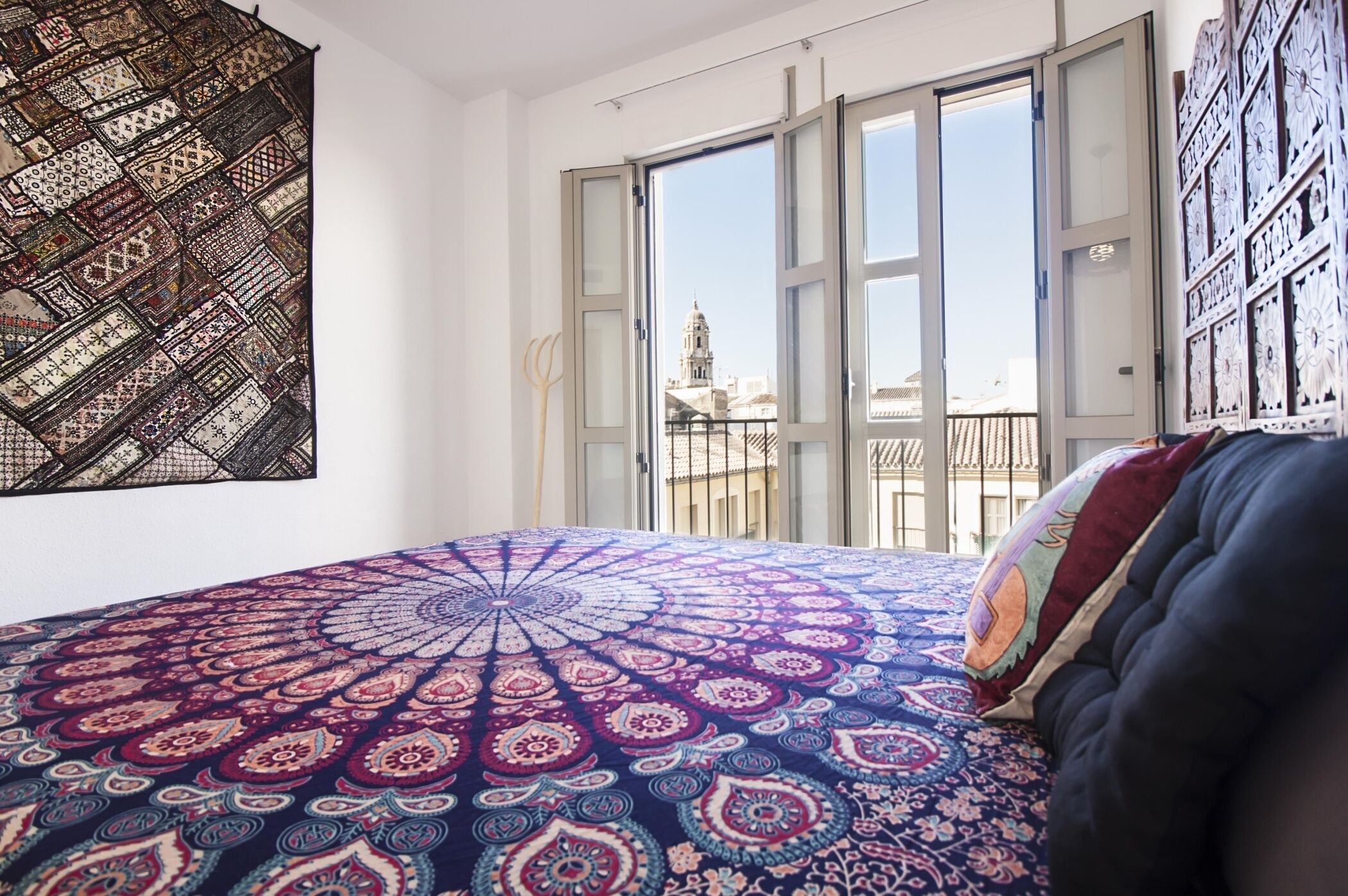 2 dormitorios, tabla de planchar con plancha, Internet y ropa de cama