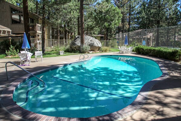 A heated pool