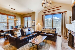 TV, fireplace, offices