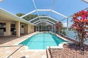 A heated pool
