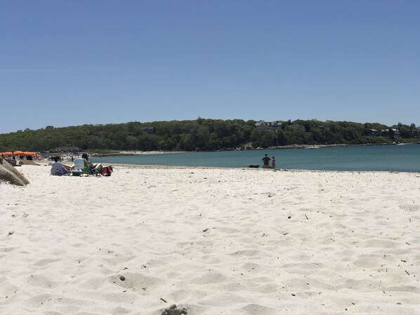 Beach nearby, sun-loungers
