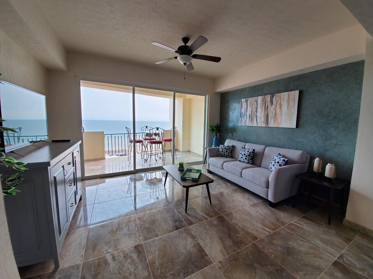 Studio Condo with Furnished Balcony and Ocean Views