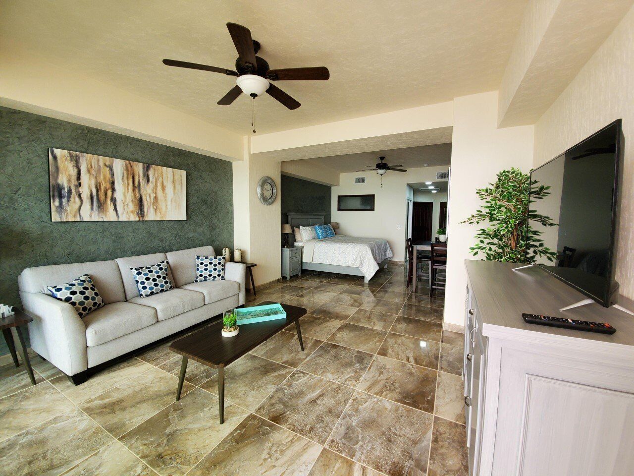 Studio Condo with Furnished Balcony and Ocean Views