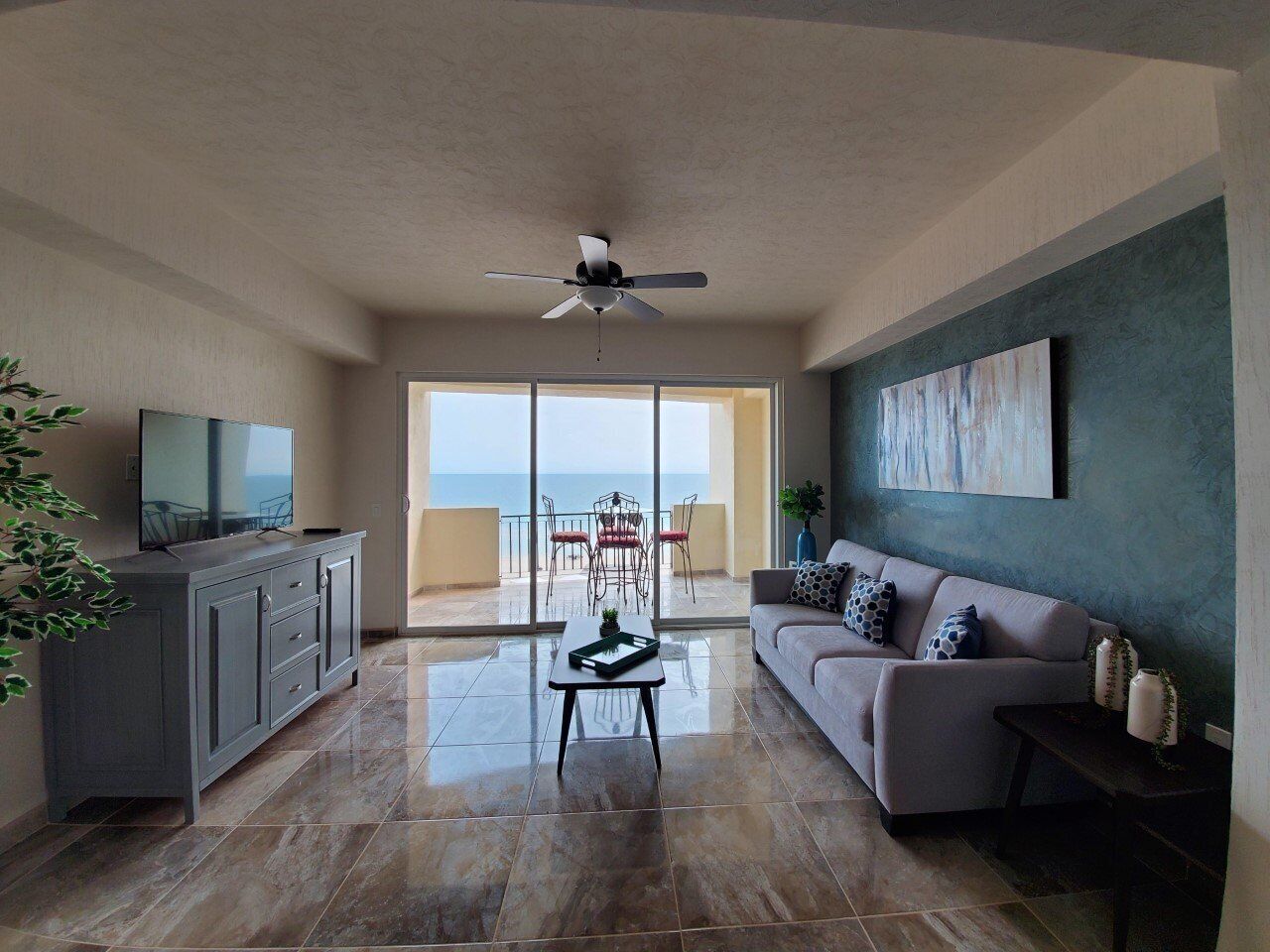 Studio Condo with Furnished Balcony and Ocean Views
