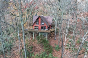 Exterior - Rustic Chalet w/ Fire Pit, Hot Tub & Wet Bar! (Gatlinburg)