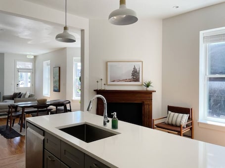 Interior. Historic 1900`s Townhome with a Modern Flair
