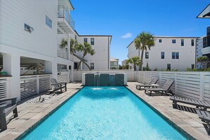 Outdoor pool - Wandering Palms - Miramar Beach Vacation Rental with Gulf Views, Private Pool & Large Outdoor Space (Miramar Beach)