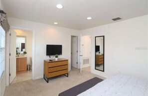 2 bedrooms, in-room safe, iron/ironing board, travel crib