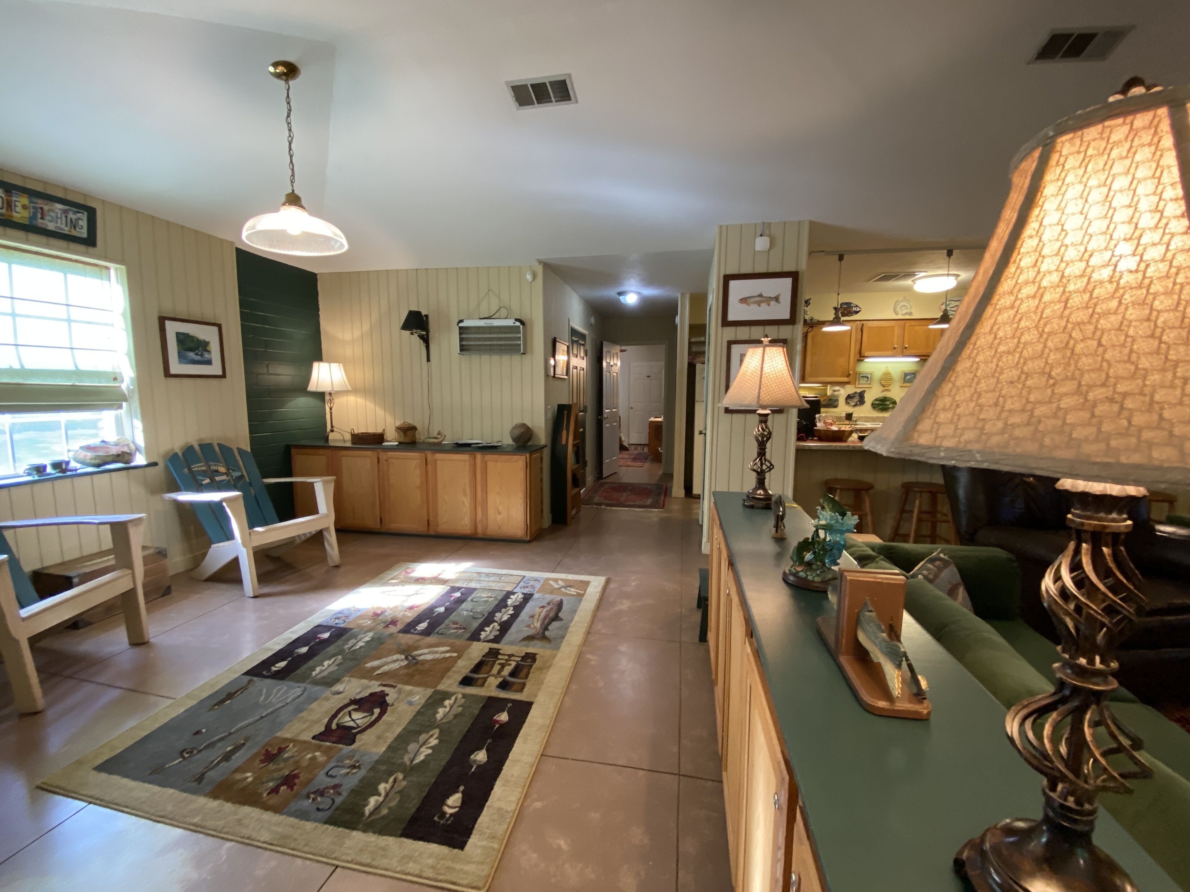 Relax on the enchanting bank of the White River..