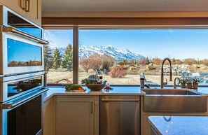 Fridge, microwave, oven, stovetop - | Mountain Modern Oasis w/ Teton Views, Guest House (Jackson)