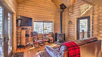 TV, fireplace, DVD player, foosball