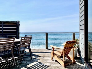 Outdoor dining - The Mariner • Absolute Oceanfront Experience •  (Falmouth)