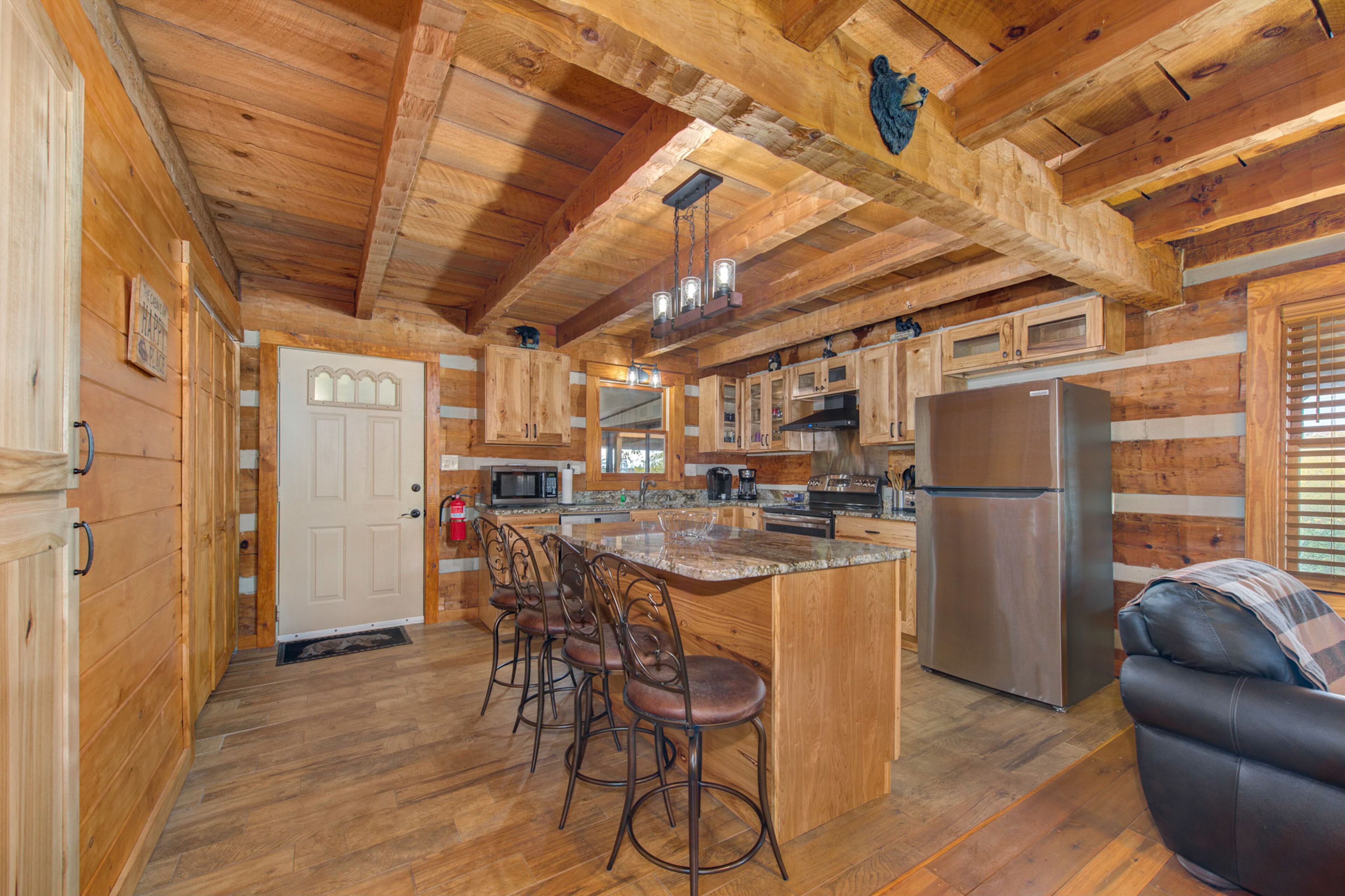 River-View Home w/ Multi-Level Deck, Yard, Fireplace, Private Hot Tub, AC & WiFi