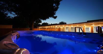 Luxury retreat with a swim spa and game room!