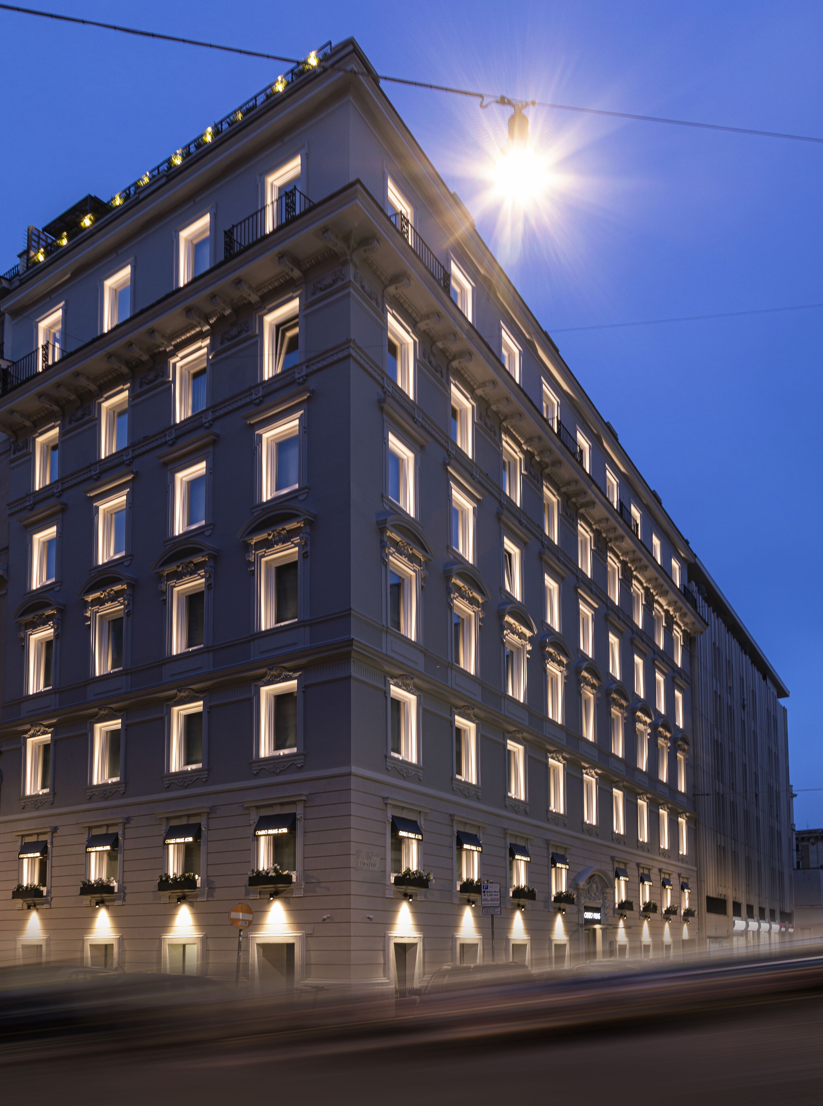 front of property – evening/night