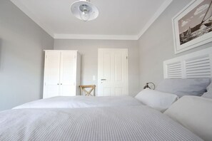 2 bedrooms, in-room safe, iron/ironing board, travel cot