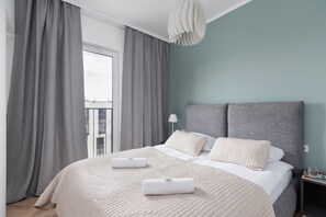 Studio, hiên | 2 phòng ngủ, bộ trải giường 