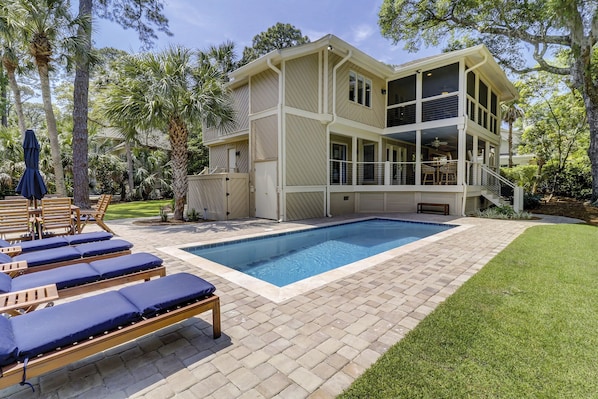 A heated pool