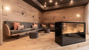 Sauna, steam room, body treatments, deep-tissue massages