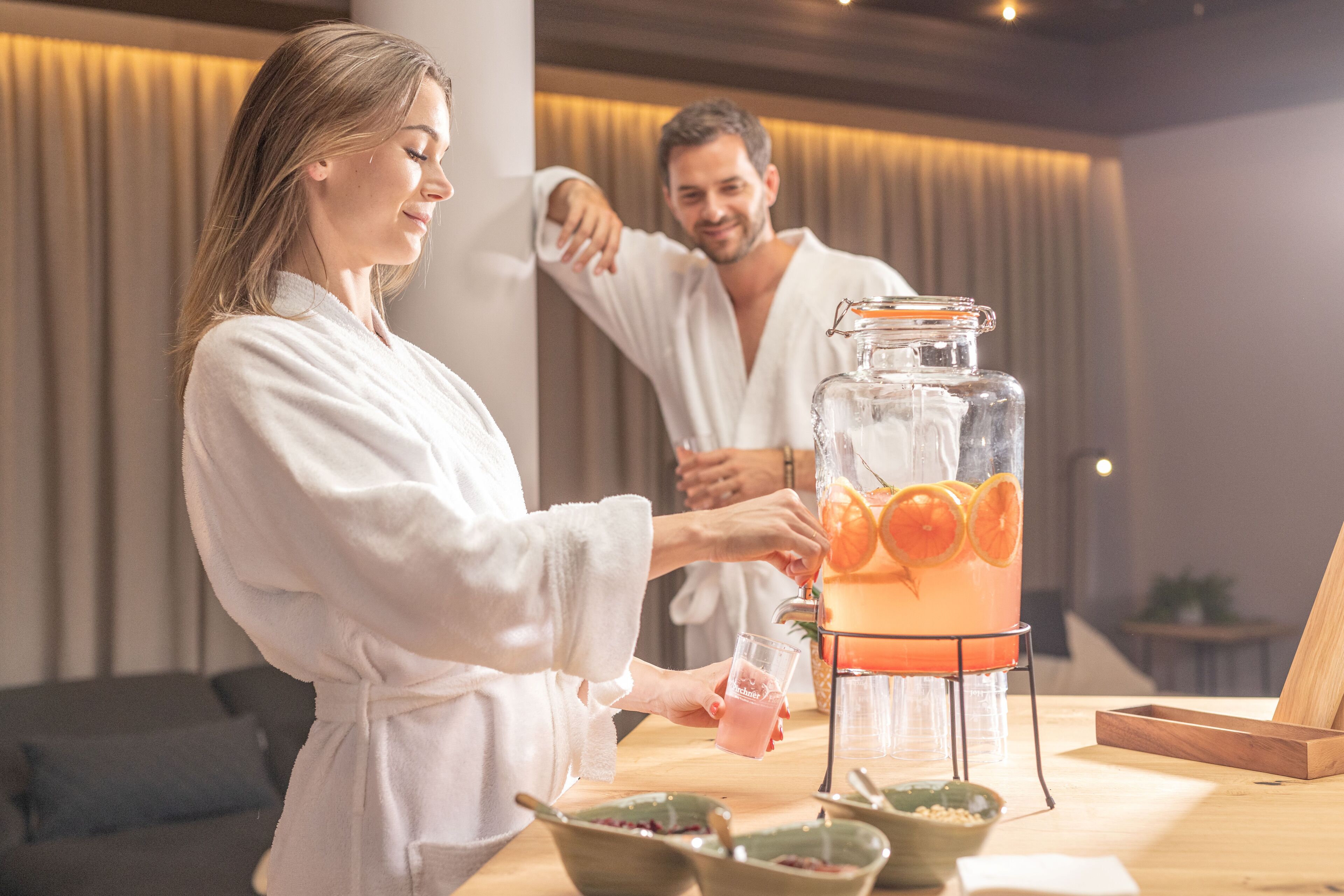 Sauna, steam room, body treatments, deep-tissue massages