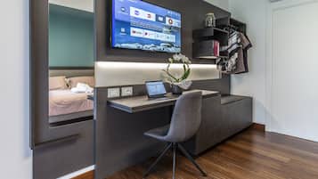 Dobbeltværelse - privat badeværelse | Premium-sengetøj, dundyner, minibar, strygejern/strygebræt