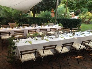 Área para banquetes al aire libre