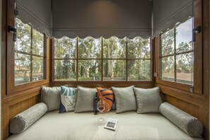 Quarto design, terraço | Área de estar