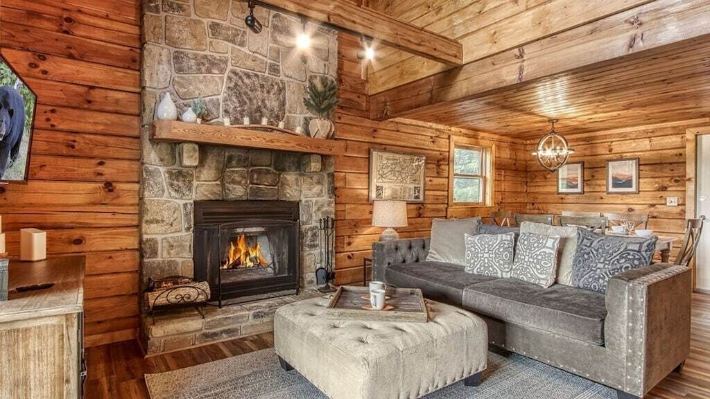 Télévision, cheminée