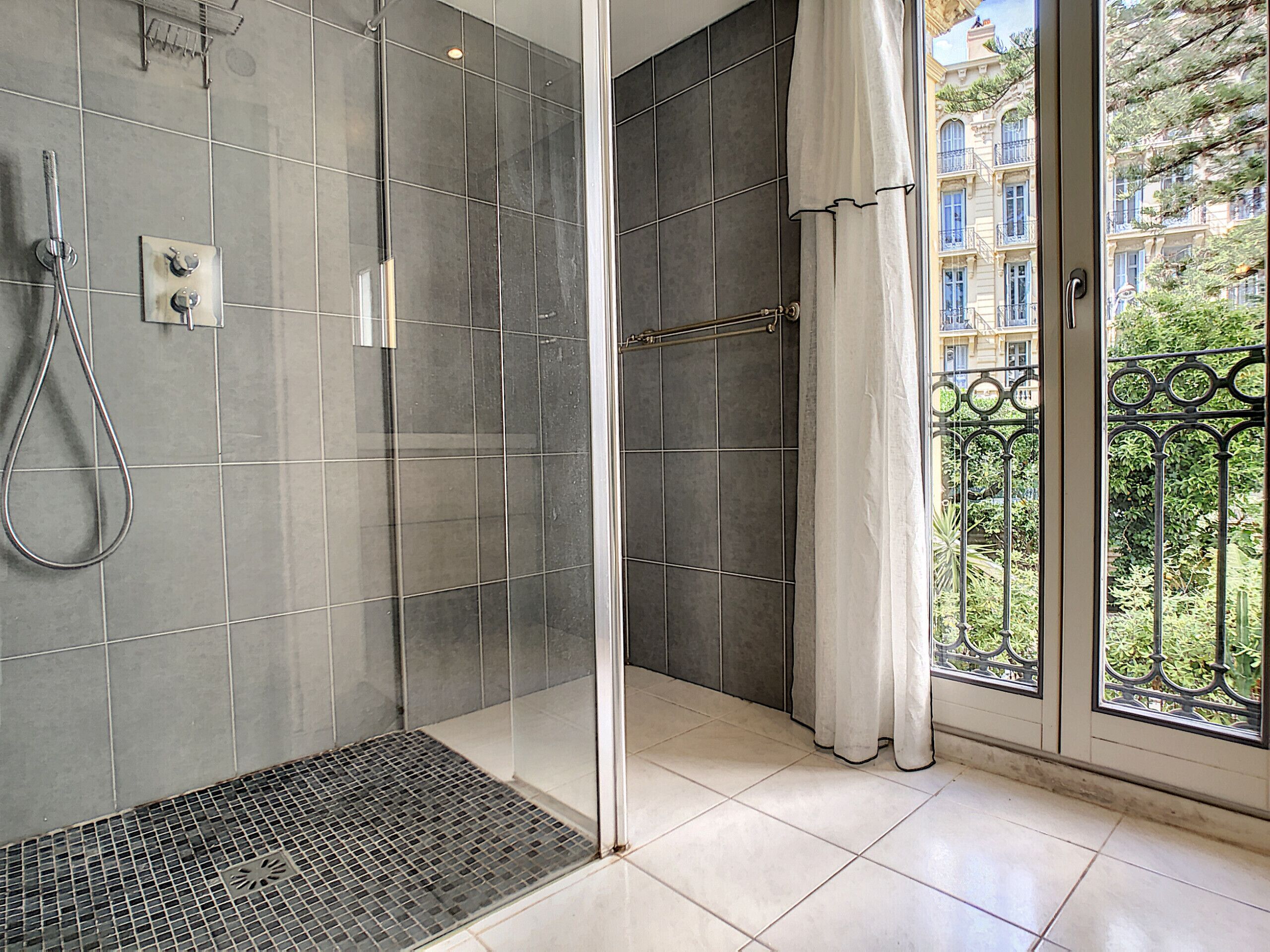 Shower, hair dryer