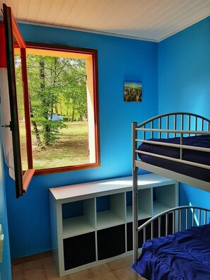 2 bedrooms, iron/ironing board, travel crib, WiFi