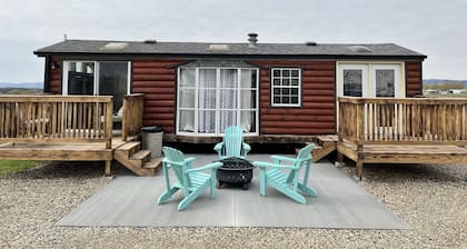 Private Tiny Home with deck, fire pit & patio near Platte Creek Recreation area