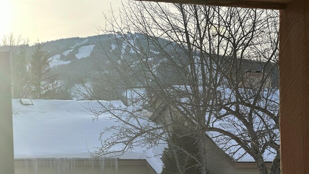 A house with a snow-covered roof and icicles hanging from the eaves. - Redecorated! Great Location at Mount Snow, Free Shuttle, Pool/Hot Tub (West Dover)