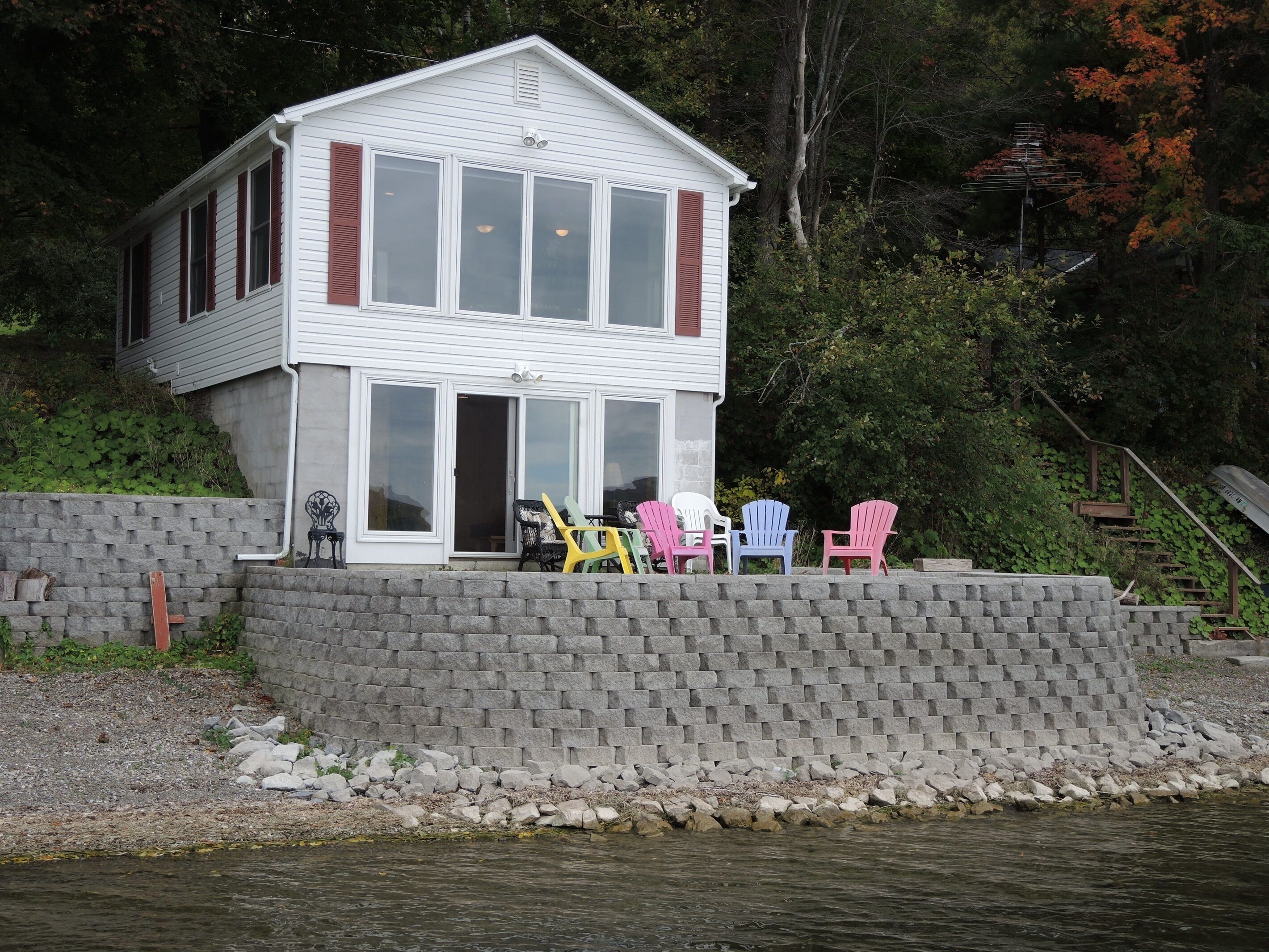 Wide Waterview - Spectacular lake views, swimming, fishing, Canadarago Lake