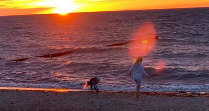Fachwerkhaus in NĂ€he zum Strand und Garten