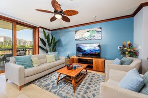 スマートテレビ、DVD プレーヤー、書庫、ミュージックライブラリ