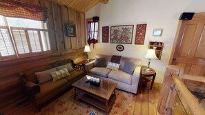 TV, fireplace, offices