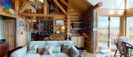 Televisión, chimenea