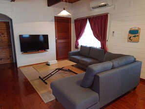 Villa, 2 Bedrooms, Terrace, Ocean View | Living area - Garden Beach House (Motobu)