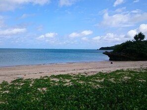 Plage privée, sable blanc